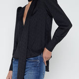 Cambria Tie Neck Blouse