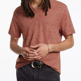 Wooster Regular Fit Short Sleeves V Neck with Melange