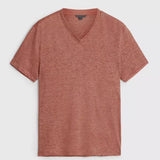 Wooster Regular Fit Short Sleeves V Neck with Melange