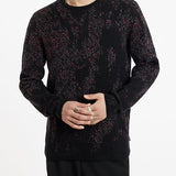 Long Sleeve Mercerized Cotton in Python Jacquard