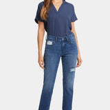 Margot Pants with Striped Patch