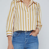 Fawn Scarf Back 3/4 Sleeves Blouse