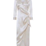 Kadi Long Wrap Dress