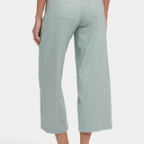 Effortless Wide Leg Cropped Cargo Pants