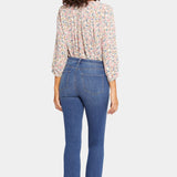 High-Rise Slim Bootcut Ankle with Fray