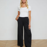 Darcelle High-Rise Pull on Wide Leg Pants
