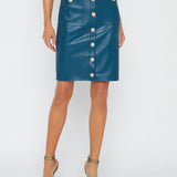 Amira Pencil Skirt With Snaps